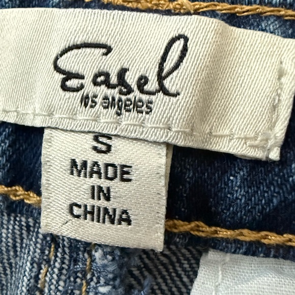 Easel Boho Patchwork Flare Jeans Festival Hippie Size Small - Picture 3 of 11